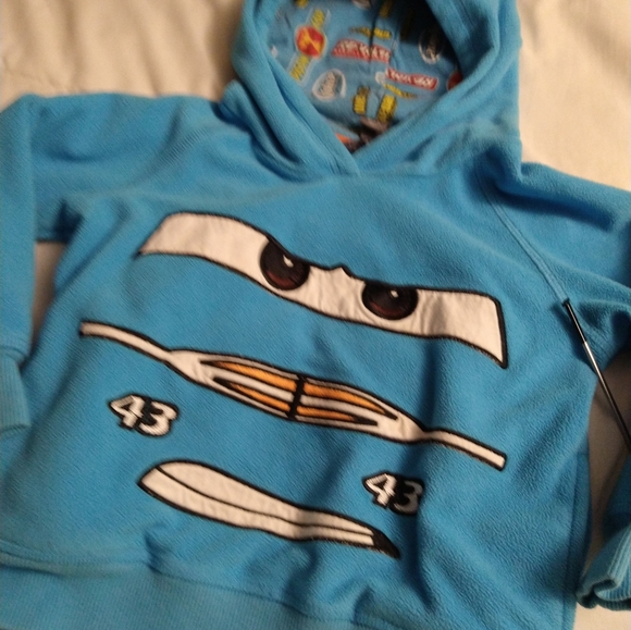 6/$15 Size 12M Blue 43 Dinoco Superbird Disney Pixar car sweater - Picture 4 of 13